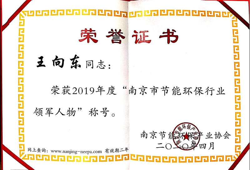 王向東節能環保產業領軍人物